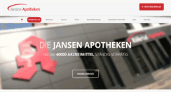 Desktop Screenshot of jansen-apotheken.de